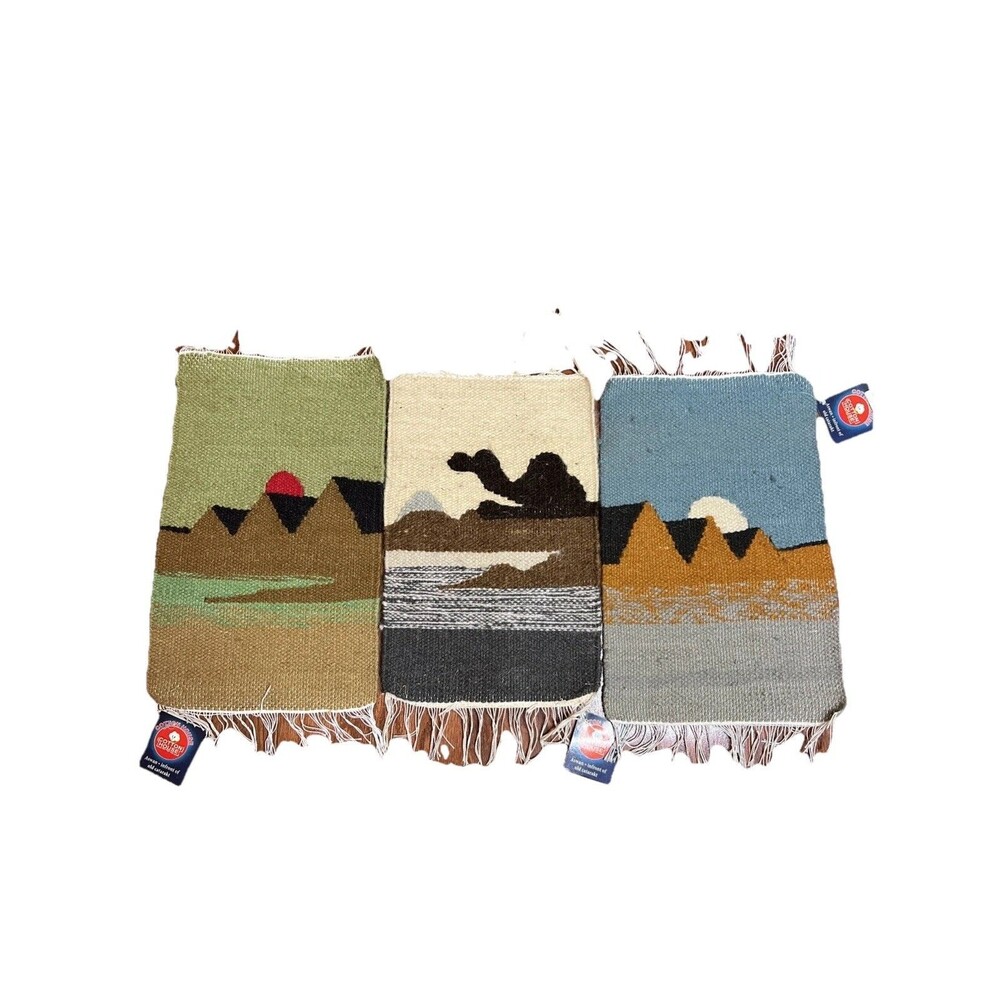 Cottonhouse Wool Mini Tapestries Set Of‎ THREE NWT